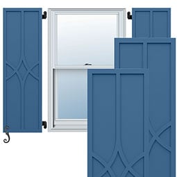 Ekena Millwork - ECC001CP - EnduraCore Composite, Cedar Park Shutters (Per Pair - Hardware Not Included)