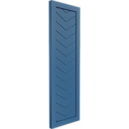 Ekena Millwork - ECC001CV - EnduraCore Composite, Single Panel Chevron Modern Style Shutters (Per Pair - Hardware Not Included)