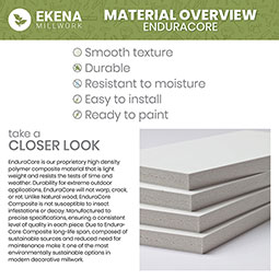 Ekena Millwork - ECC001DG - EnduraCore Composite, Modern Diagonal Slat Shutters (Per Pair - Hardware Not Included)