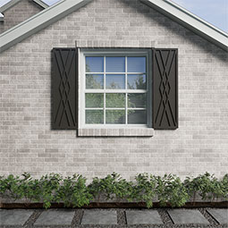 Ekena Millwork - ECC001FL - EnduraCore Composite, Florence Modern Style Shutters (Per Pair - Hardware Not Included)