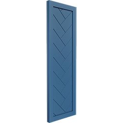 Ekena Millwork - ECC001HB - EnduraCore Composite, Single Panel Herringbone Modern Style Shutters (Per Pair - Hardware Not Included)