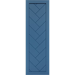 Ekena Millwork - ECC001HB - EnduraCore Composite, Single Panel Herringbone Modern Style Shutters (Per Pair - Hardware Not Included)
