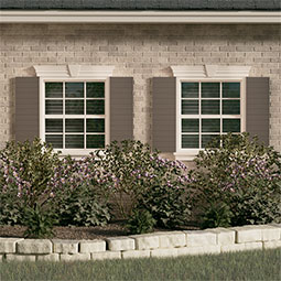 Ekena Millwork - ECC001HZ - EnduraCore Composite, Horizontal Slat Modern Style Shutters (Per Pair - Hardware Not Included)