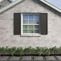 Ekena Millwork - ECC001KY - EnduraCore Composite, Kyoto Modern Style Shutters (Per Pair - Hardware Not Included)