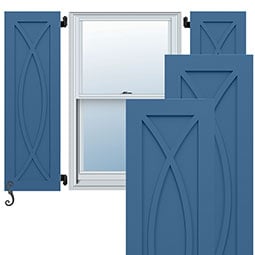 Ekena Millwork - ECC001RO - EnduraCore Composite, Rosa Modern Style Shutters (Per Pair - Hardware Not Included)