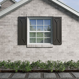 Ekena Millwork - ECC001SC - EnduraCore Composite, San Carlos Mission Style Shutters (Per Pair - Hardware Not Included)