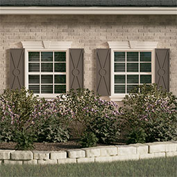 Ekena Millwork - ECC001SF - EnduraCore Composite, Santa Fe Modern Style Shutters (Per Pair - Hardware Not Included)