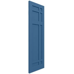 Ekena Millwork - ECC001SJ - EnduraCore Composite, San Juan Capistrano Mission Style Shutters (Per Pair - Hardware Not Included)