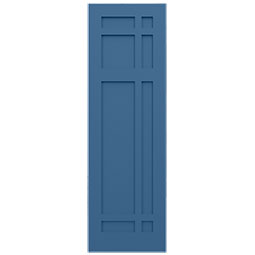 Ekena Millwork - ECC001SJ - EnduraCore Composite, San Juan Capistrano Mission Style Shutters (Per Pair - Hardware Not Included)
