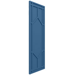 Ekena Millwork - ECC001SK - EnduraCore Composite, Shaker Shutters (Per Pair - Hardware Not Included)