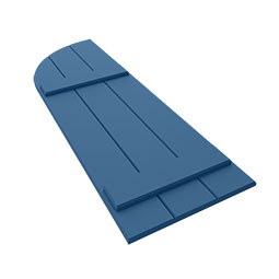Ekena Millwork - CUSTOM-ECC101BA - EnduraCore Composite, Arch Top Joined Board-n-Batten Shutters (Per Pair)