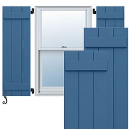 Ekena Millwork - ECC101BB - EnduraCore Composite, Two Board Joined Board-n-Batten Shutters (Per Pair - Hardware Not Included)