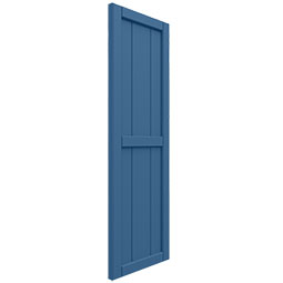 Ekena Millwork - CUSTOM-ECC101BF - EnduraCore Composite, Two Equal Framed Board-n-Batten Shutters (Per Pair)