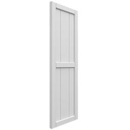 Ekena Millwork - ECC101BF - EnduraCore Composite, Two Board Framed Board-n-Batten Shutters (Per Pair - Hardware Not Included)