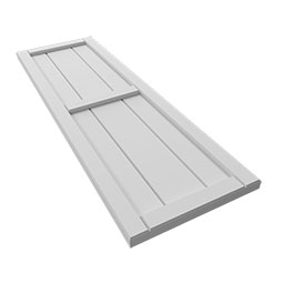 Ekena Millwork - ECC101BF - EnduraCore Composite, Two Board Framed Board-n-Batten Shutters (Per Pair - Hardware Not Included)