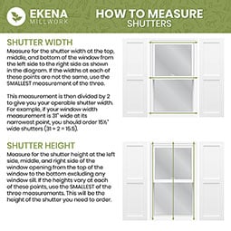 Ekena Millwork - CUSTOM-ECC101LV - EnduraCore Composite, Two Equal Louver Shutters (Per Pair)