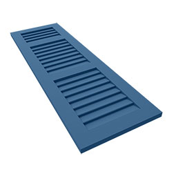 Ekena Millwork - CUSTOM-ECC201LV - EnduraCore Composite, Three Louver Small Top Shutters (Per Pair)