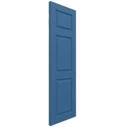 Ekena Millwork - CUSTOM-ECC201RP - EnduraCore Composite, Three Raised Panel Small Top Shutters (Per Pair)