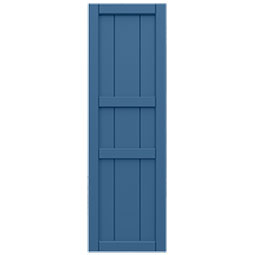 Ekena Millwork - CUSTOM-ECC301BF - EnduraCore Composite, Three Framed Board-n-Batten Small Center Shutters (Per Pair)