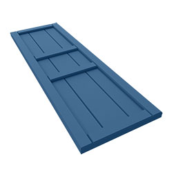 Ekena Millwork - CUSTOM-ECC301BF - EnduraCore Composite, Three Framed Board-n-Batten Small Center Shutters (Per Pair)