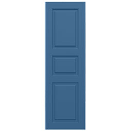 Ekena Millwork - CUSTOM-ECC301RP - EnduraCore Composite, Three Raised Panel Small Center Shutters (Per Pair)