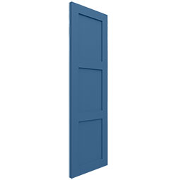 Ekena Millwork - CUSTOM-ECC401FP - EnduraCore Composite, Three Equal Flat Panel Shutters (Per Pair)