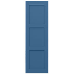 Ekena Millwork - CUSTOM-ECC401FP - EnduraCore Composite, Three Equal Flat Panel Shutters (Per Pair)