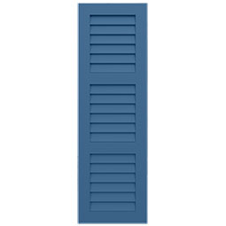 Ekena Millwork - CUSTOM-ECC401LV - EnduraCore Composite, Three Equal Louver Shutters (Per Pair)