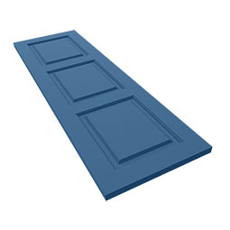 Ekena Millwork - CUSTOM-ECC401RP - EnduraCore Composite, Three Equal Raised Panel Shutters (Per Pair)