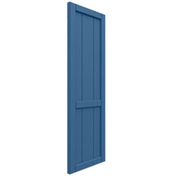 Ekena Millwork - CUSTOM-ECC501BF - EnduraCore Composite, 60-40 Framed Board-n-Batten Shutters (Per Pair)