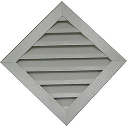 New Concept Louvers - GVADI380 - Diamond Aluminum Clad Gable Vent Louver