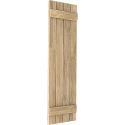 Ekena Millwork - ARWBB - Americraft Exterior Real Wood Joined Board-n-Batten Shutters (Per Pair)