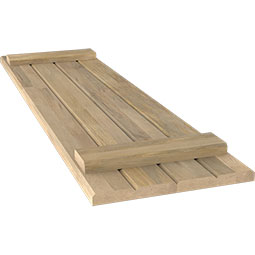 Ekena Millwork - ARWBB - Americraft Exterior Real Wood Joined Board-n-Batten Shutters (Per Pair)
