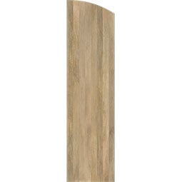 Ekena Millwork - ARWBE - Americraft Exterior Real Wood Elliptical Top Board-n-Batten Shutters (Per Pair)