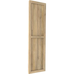 Ekena Millwork - ARWBF - Americraft Exterior Real Wood Framed Board-n-Batten Shutters (Per Pair)