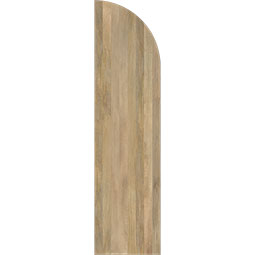 Ekena Millwork - ARWBQ - Americraft Exterior Real Wood Joined Board-n-Batten Shutters w/ Arch Top (Per Pair)