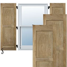 Ekena Millwork - ARWRP - Americraft Raised Panel Exterior Real Wood Shutters (Per Pair)