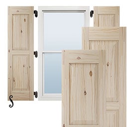 Ekena Millwork - AWRP - AmeriCraft Custom Series Raised Panel Exterior Real Wood Shutters (Per Pair)