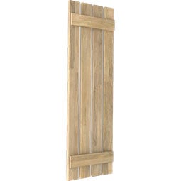 Ekena Millwork - ARWSB - Americraft Exterior Real Wood Spaced Board-n-Batten Shutters (Per Pair)
