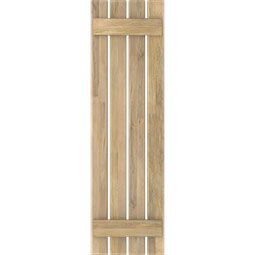 Ekena Millwork - ARWSB - Americraft Exterior Real Wood Spaced Board-n-Batten Shutters (Per Pair)