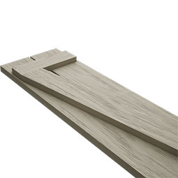 Ekena Millwork - SHUBJZ - Timberthane Faux Wood Shutters w/ Z-Board, Primed Tan, Sold As Pair