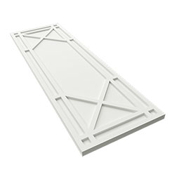 Ekena Millwork - CUSTOM-TFPBG - True Fit PVC Bungalow Fixed Mount Shutters (Per Pair)