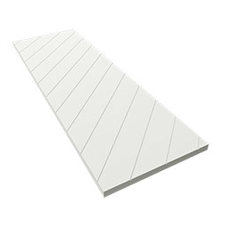 Ekena Millwork - CUSTOM-TFPDG - True Fit PVC Diagonal Slat Modern Style Shutters (Per Pair)