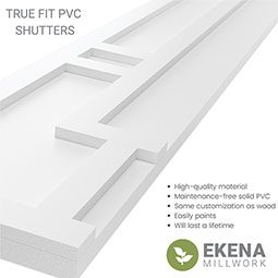 Ekena Millwork - CUSTOM-TFPHS - True Fit PVC Hastings Fixed Mount Shutters (Per Pair)