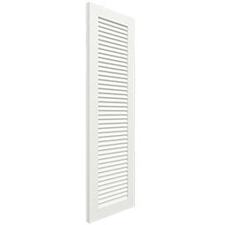 Ekena Millwork - TFP001LV - TrueFit All Louver Shutters, PVC, Unfinished (Per Pair - Hardware Not Included)