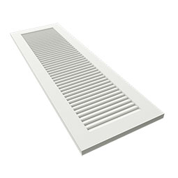 Ekena Millwork - TFP001LV - TrueFit All Louver Shutters, PVC, Unfinished (Per Pair - Hardware Not Included)