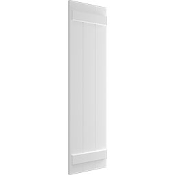 Ekena Millwork - TFP101BB - True Fit PVC, Joined Board-n-Batten Shutters (Per Pair - Hardware Not Included)