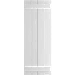 Ekena Millwork - CUSTOM-TFPBB - True Fit PVC Board-n-Batten Shutters (Per Pair)
