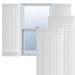 Ekena Millwork - CUSTOM-TFPBB - True Fit PVC Board-n-Batten Shutters (Per Pair)