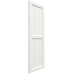Ekena Millwork - TFP101BF - True Fit PVC, Two Board Framed Board-n-Batten Shutters (Per Pair - Hardware Not Included)